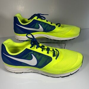 Nike Zoom Vomero 8 Men's Running Shoes Neon Yellow Blue Size 14‎